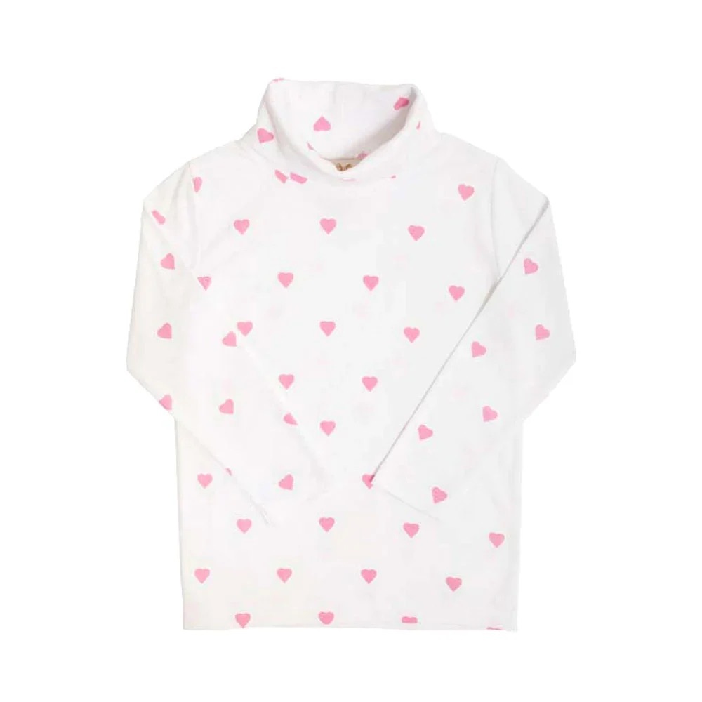 The Beaufort Bonnet Company White Shirt with Pink Hearts